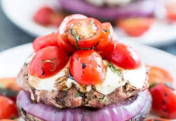 Caprese Turkey Burger